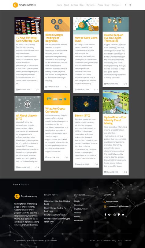 What is an investment consultant? Blog Wide Page - Cryptocurrency WordPress Theme on Behance
