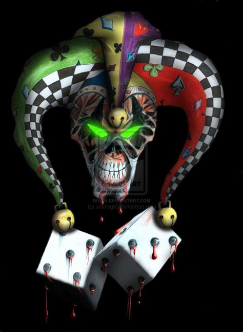 Evil Jester By Snakeg63 On Deviantart Evil Jester Scary Clowns