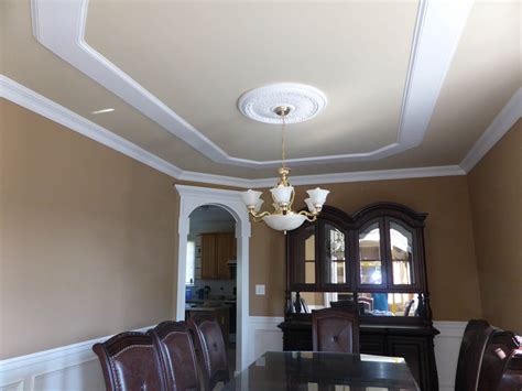 False ceiling dining area false ceiling living to determine how to design a kitchen ceiling, first of all, it is better to study what the modern the type of ceiling lighting you choose for your kitchen can make a big difference when it comes to low ceilings. Ceiling Designs - Crown Molding NJ