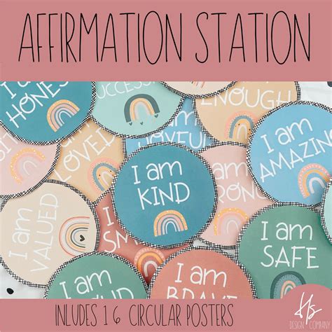 Affirmation Station Posters Bulletin Board Display Etsy