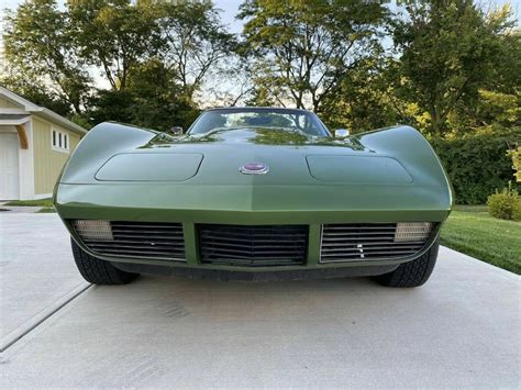 1973 Chevrolet Corvette C3 Convertible Green Rwd Automatic Base