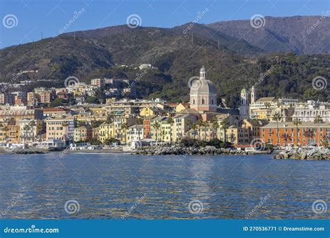 view of genoa pegli from the sea italy stock image image of cityscape yacht 270536771