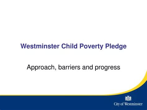Ppt Westminster Child Poverty Pledge Powerpoint Presentation Free