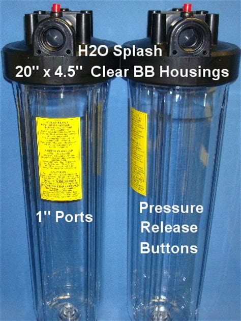 This one cleans any sand, clay, soil, and other debris from the. Big Blue 20" Whole House Water Filter, Clear Housings ...