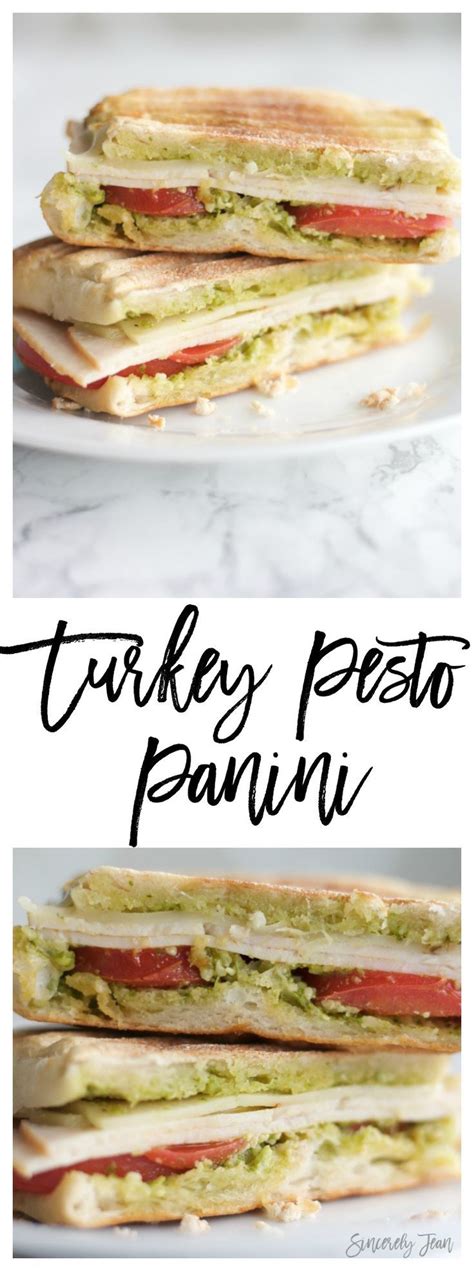 To make that recipe you will need. Turkey Pesto Panini | Sandwich maker recipes, Easy ...