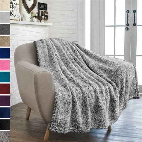 Fuzzy Soft Fleece Throw Blanket For Couch Sofa Bed Chair Microfiber Cozy Sherpa Ebay