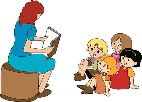 830 Children Listening To Story Stock Illustrations Royalty Free