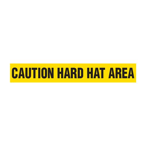 Caution Hard Hat Area Barricade Safety Tape Signs Sku Bt 0030