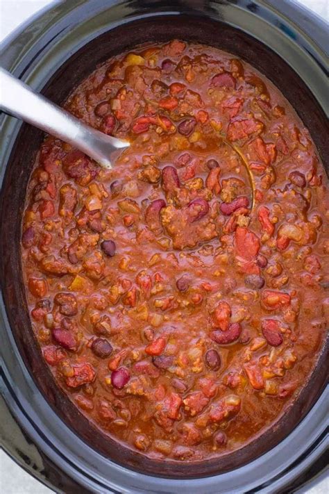 The Best Crockpot Chili Recipe So Thick And Hearty And Easy To Make
