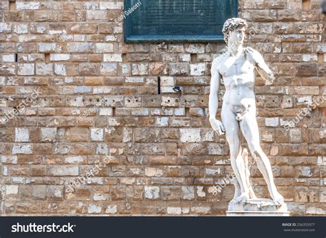 David By Michelangelo Replica Statue In Piazza Della Signoria Florence