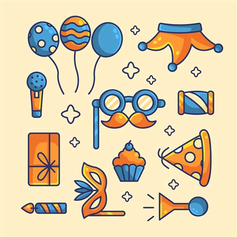 Party Elements Collection 3493321 Vector Art At Vecteezy