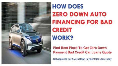 Ppt How To Get Zero Down Auto Loans With Bad Credit Powerpoint