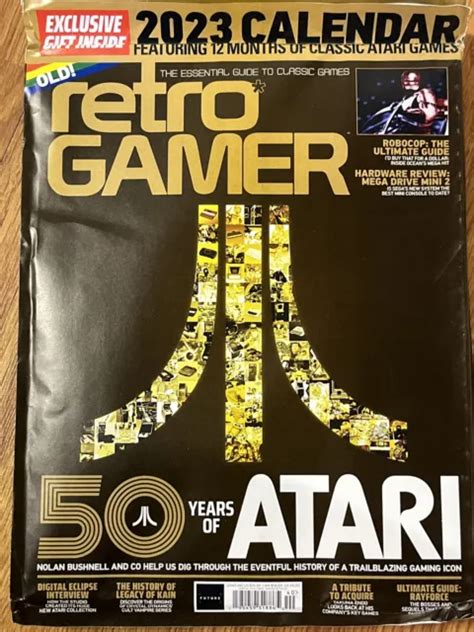 Retro Gamer Magazine Guide Classic Games No 240 50 Years Of Atari 2023