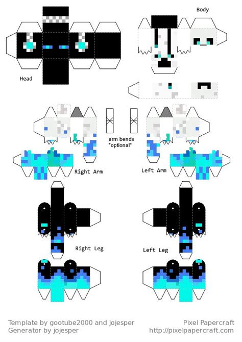 Minecraft Skins Print Outs