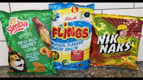 Simba Mrs H S Ball’s Chutney Potato Chips Willards Flings And Nik Naks Original Cheese Maize