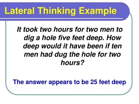 Ppt Lateral Thinking Powerpoint Presentation Free Download Id1069213