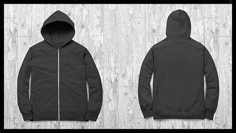 Zip Up Hoodie Tee Collection Mockup On Behance