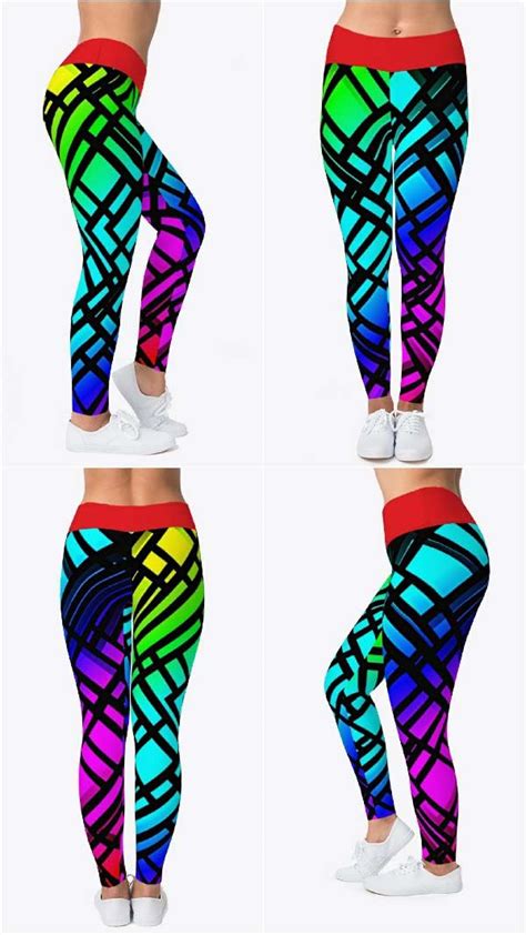 Multi Line Color Leggings