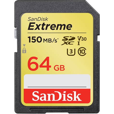Sandisk 64gb Extreme Uhs I Sdxc Memory Card Sdsdxv6 064g Gncin