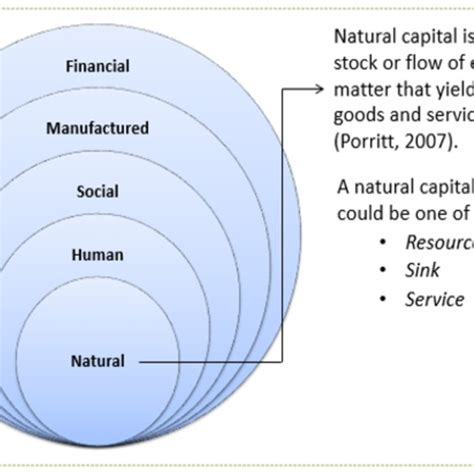 1 Five Capital Model As The Theoretical Lens Download Scientific Diagram