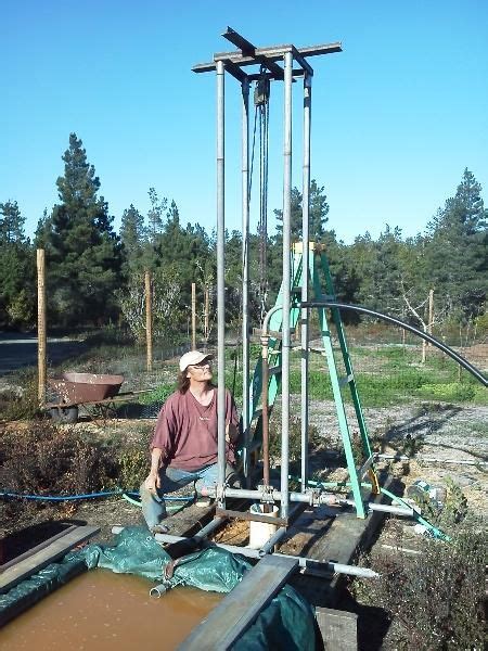 Homemade water well drilling machine part 1 getting ready to drill for water. My DIY well drilling rig. 60' deep and counting! | Water well drilling, Well drilling, Water ...