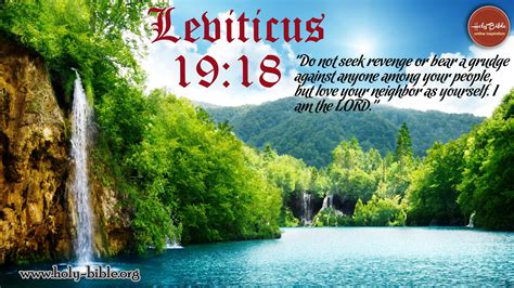 Bible Verse Of The Day Leviticus 1918 Holy Bible