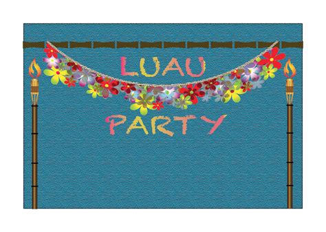 hawaiian luau themed birthday party kits pack 2 chasing those moments