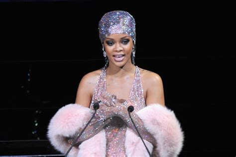 See The Sparkly Naked Dress Rihanna Wore To The CFDA Awards Well
