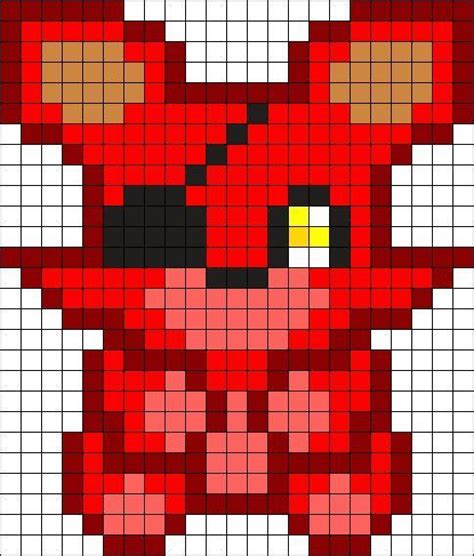 An Image Of A Pixellated Red Bear