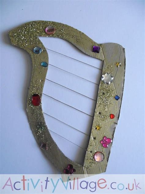 Golden Harp Craft Music Crafts Preschool Nursery Rhymes Preschool