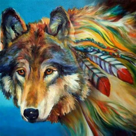 Pin By Shauna Caughron On Beautiful Wolves And Wolf Art Painting