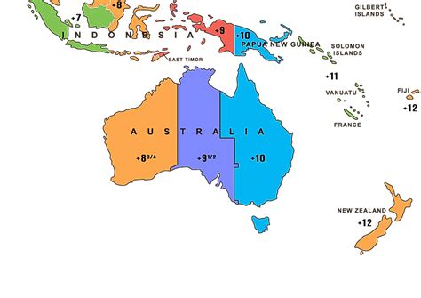 Time Zones In Australia Worldatlas