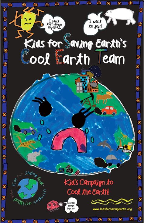 Kse Cool Earth Team Poster Kids For Saving Earth