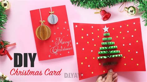 Christmas Card Making Idea Diy Christmas Greeting Card Pop Up Card