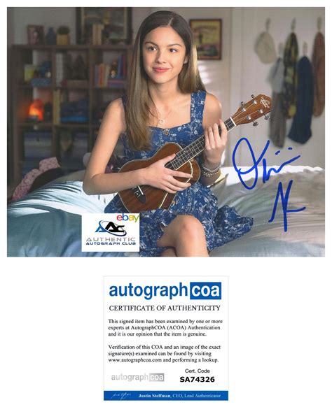 Olivia Rodrigo Autograph Signed 8x10 Photo Drivers License Deja Vu Acoa