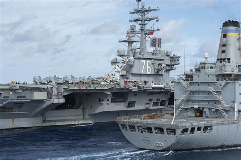 United States Navy Aircraft Carrier Uss Ronald Reagan Cvn 76 Conducts