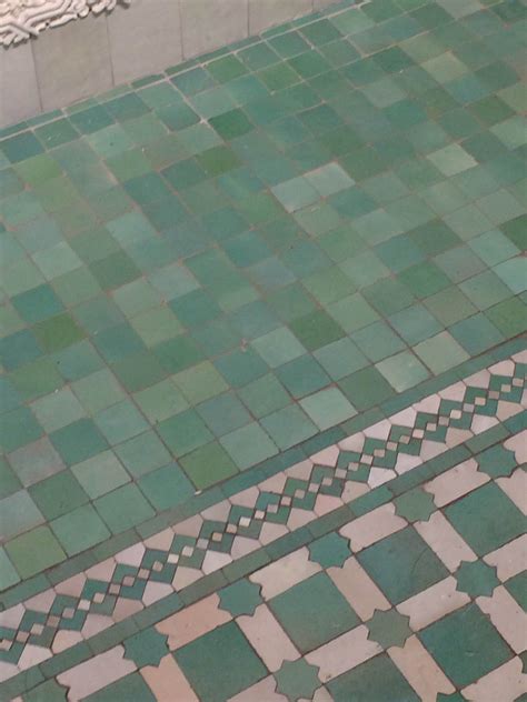 Green Tile Floor Retro 2 Colours Contemporary Rug Stripe Flooring