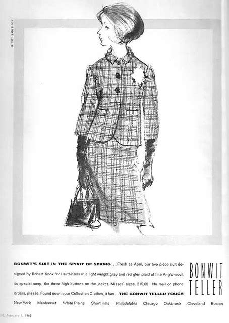 Bonwit Teller Suit Ad For April Patricksmercy Flickr