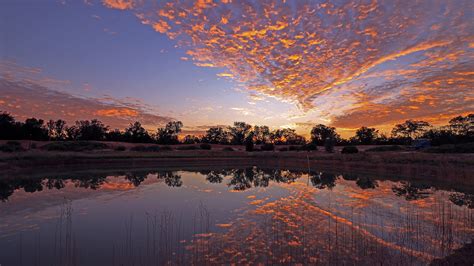 Photo Australia Gluepot Nature Sky Lake Sunrise And Sunset 1920x1080