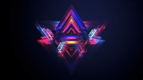 1920x1080 Triangles Abstraction Digital Art Creative Abstraction