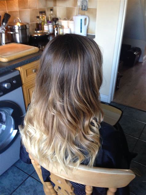 Ombre Dip Dye Balayage Brown To Blonde Beachy Waves This Is What I