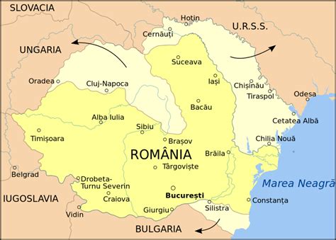 Romanian Territories Lost In 1940 Romania Vidin Transylvania