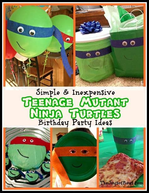 Teenage Mutant Ninja Turtles Birthday Party Ideas Teenage Mutant