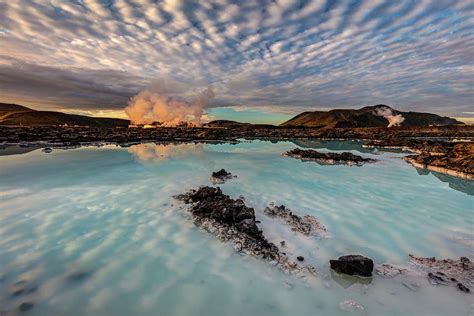 Sunrise At Blue Lagoon In Iceland Photograph By Pierre