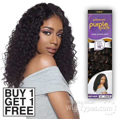 Outre 100 Human Hair Weave Purple Pack Deep Wave Buy 1