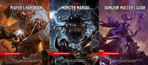 Dungeons And Dragons Core Rulebook Collection Players Monster Dungeon Masters By Team