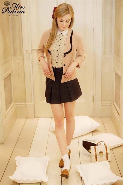 Love This Type Of Retro Schoolgirl Look Fashion Iconic Dresses Style Inspiration