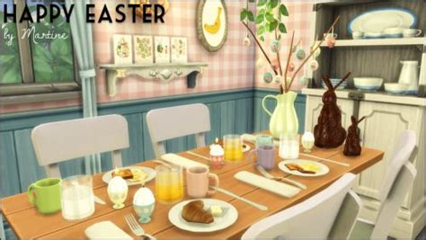 Happy Easter Set Sims 4 Sims Sims 4 Kitchen