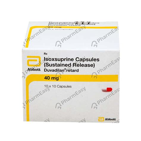 Duvadilan Retard 40mg Cap Uses Side Effects Dosage