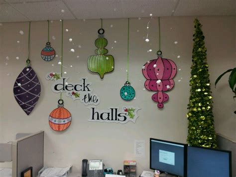 Find & download free graphic resources for christmas illustrations. Cubicle decorating contest at work - made "snow" with wire ...